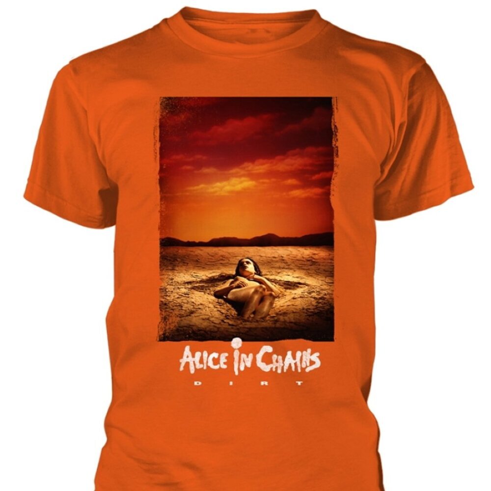 Alice in Chains Dirt Album Text T-Shirt Grunge Rock Band Fan Tee 05